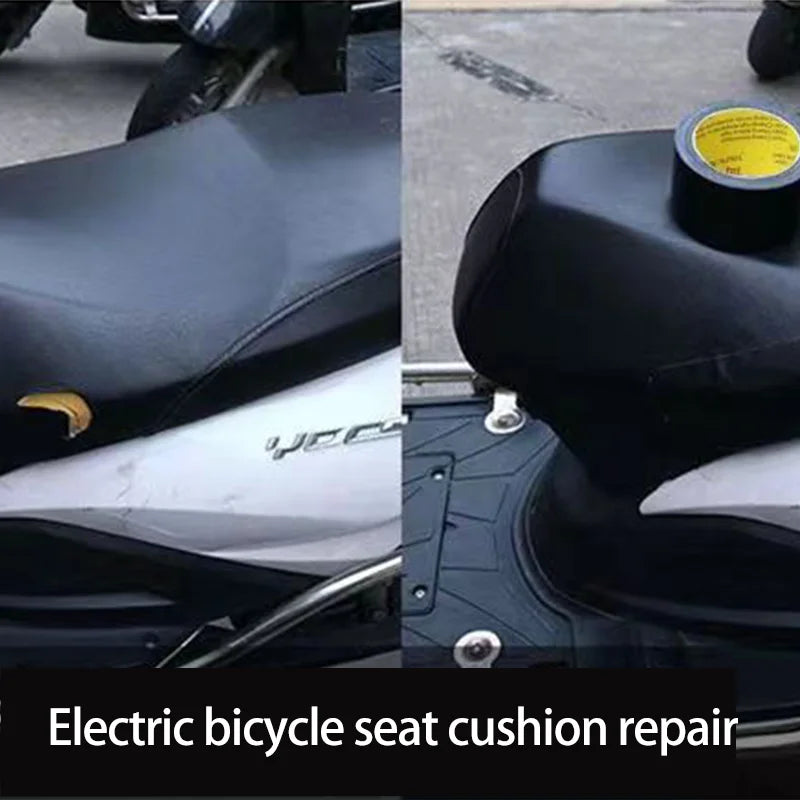 1 rollo de cinta adhesiva de tela súper resistente, ideal para reparar asientos de bicicletas eléctricas, lonas y tiendas de campaña. Es impermeable y no deja residuos. No requiere pegamento.