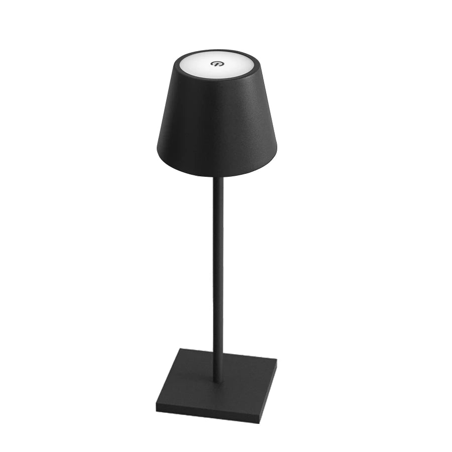 Lámpara de mesa LED recargable con interruptor táctil, 3 niveles de intensidad regulable, ideal para escritorio, bar, club o cena. Iluminación ambiental decorativa y creativa.