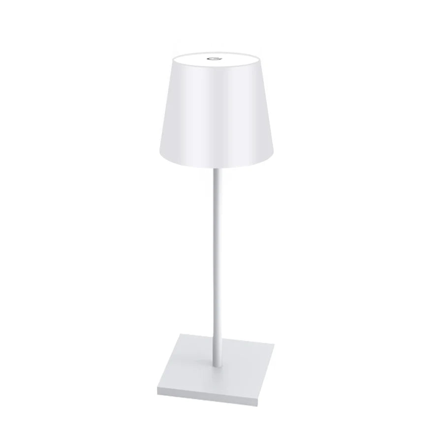 Lámpara de mesa LED recargable con interruptor táctil, 3 niveles de intensidad regulable, ideal para escritorio, bar, club o cena. Iluminación ambiental decorativa y creativa.
